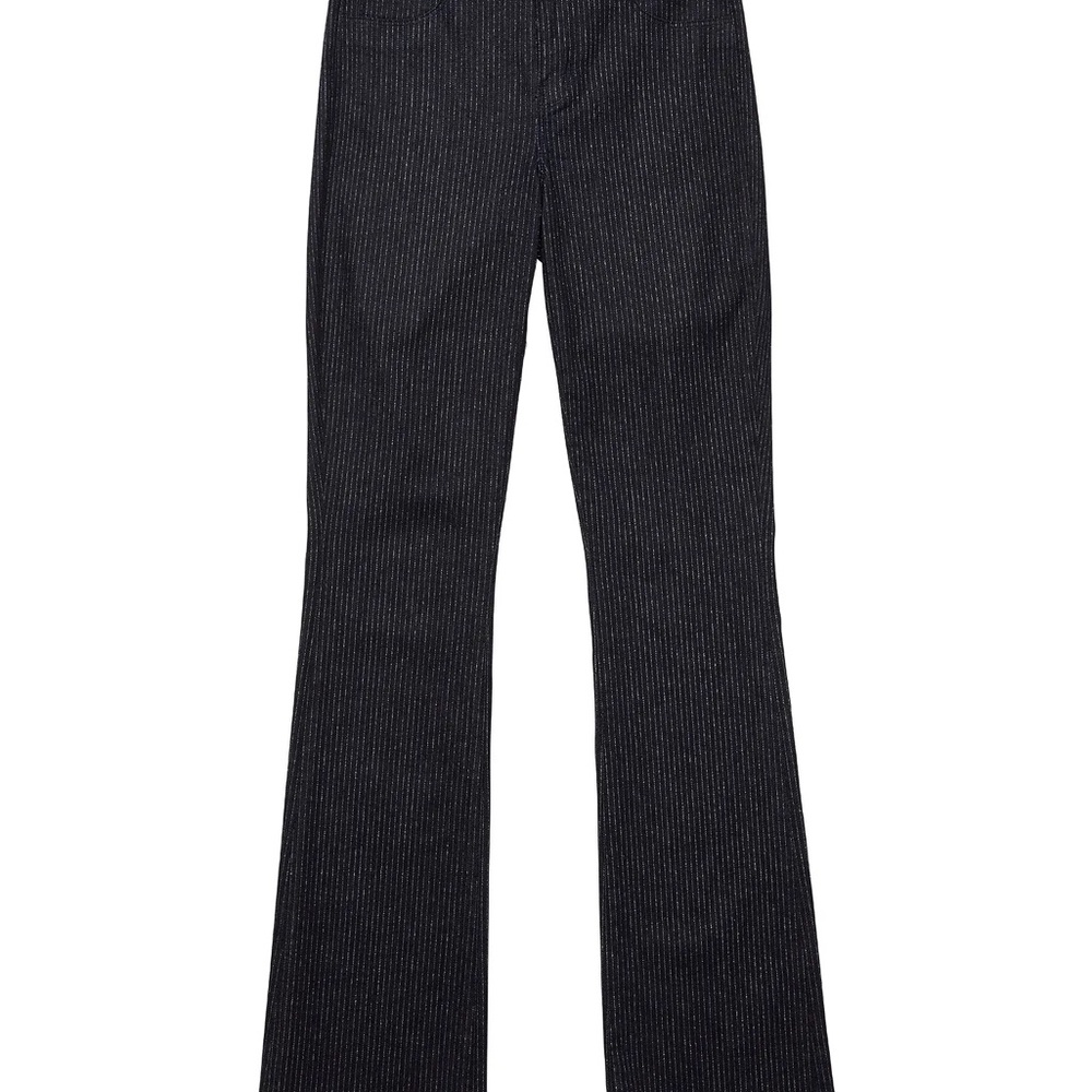L'AGENCE Stevie Indigo Silver Pin Stripe Jean. Elevated Denim. Size 28.
